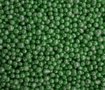 Picture of GREEN MINI PEARLS  EDIBLE SPRINKLES X 50G